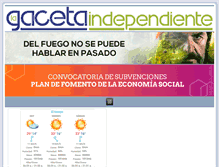 Tablet Screenshot of gacetaindependiente.es